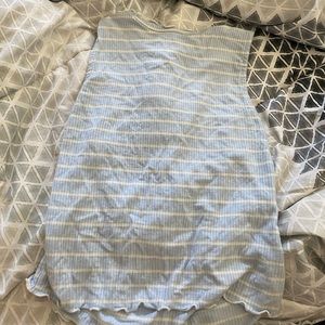 Tillys light blue crop top